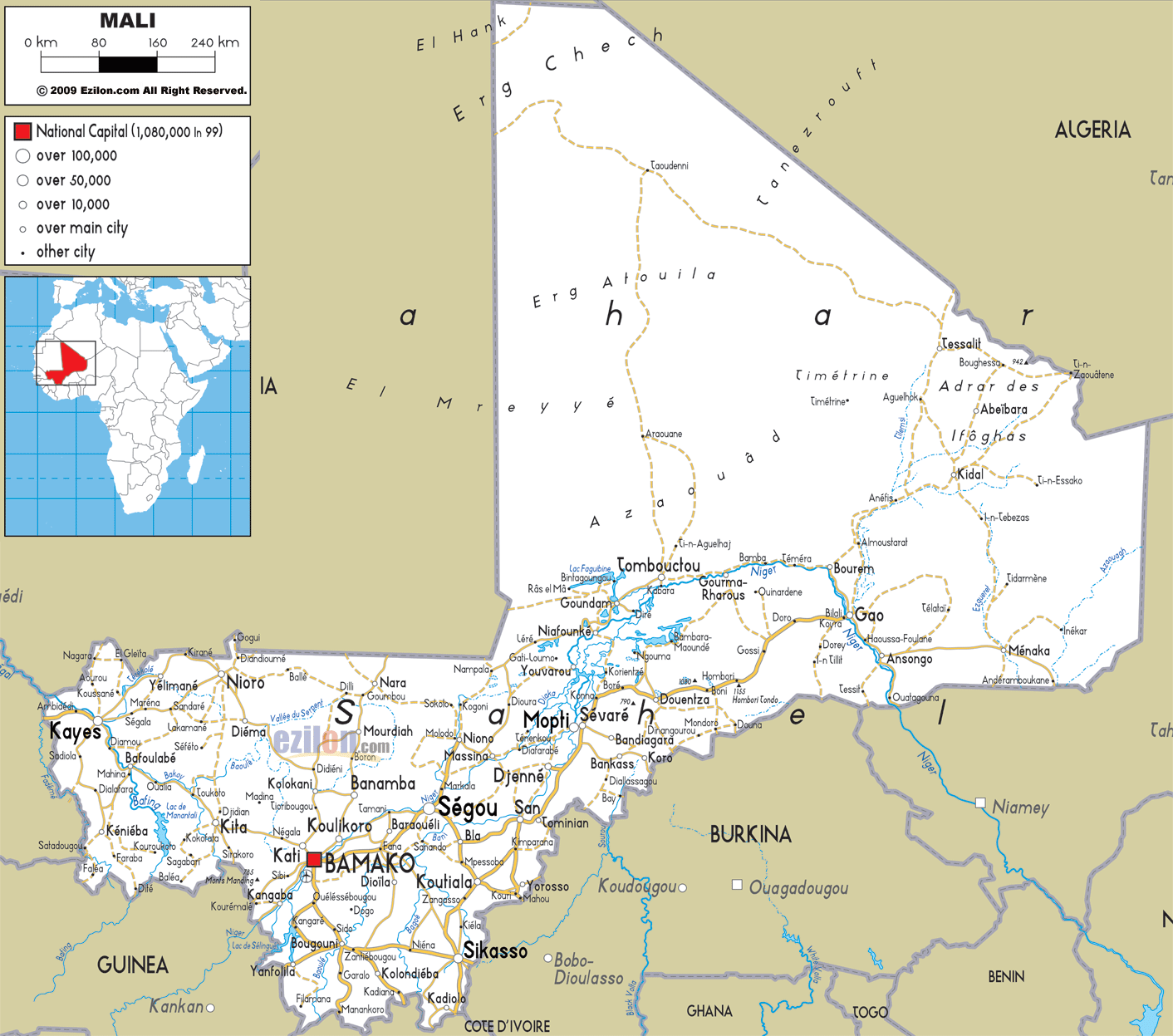 Mali On Map