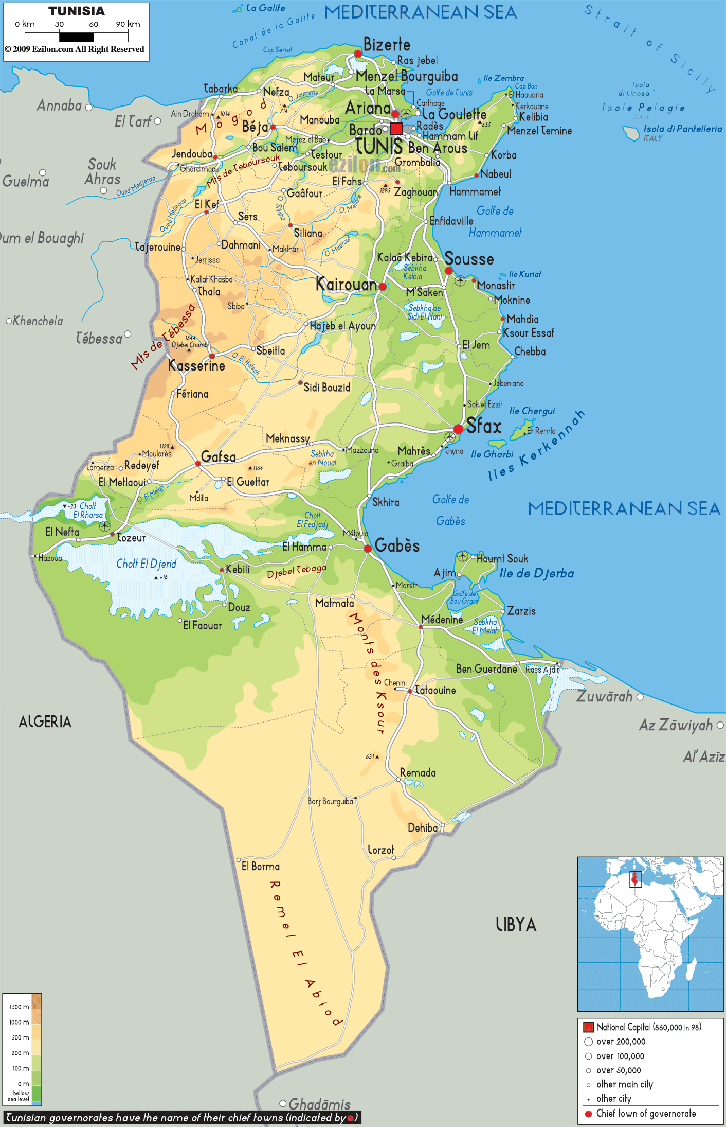 Maps of Tunis | Maps – Map of Subway, Metro Map, Map of Europe ...