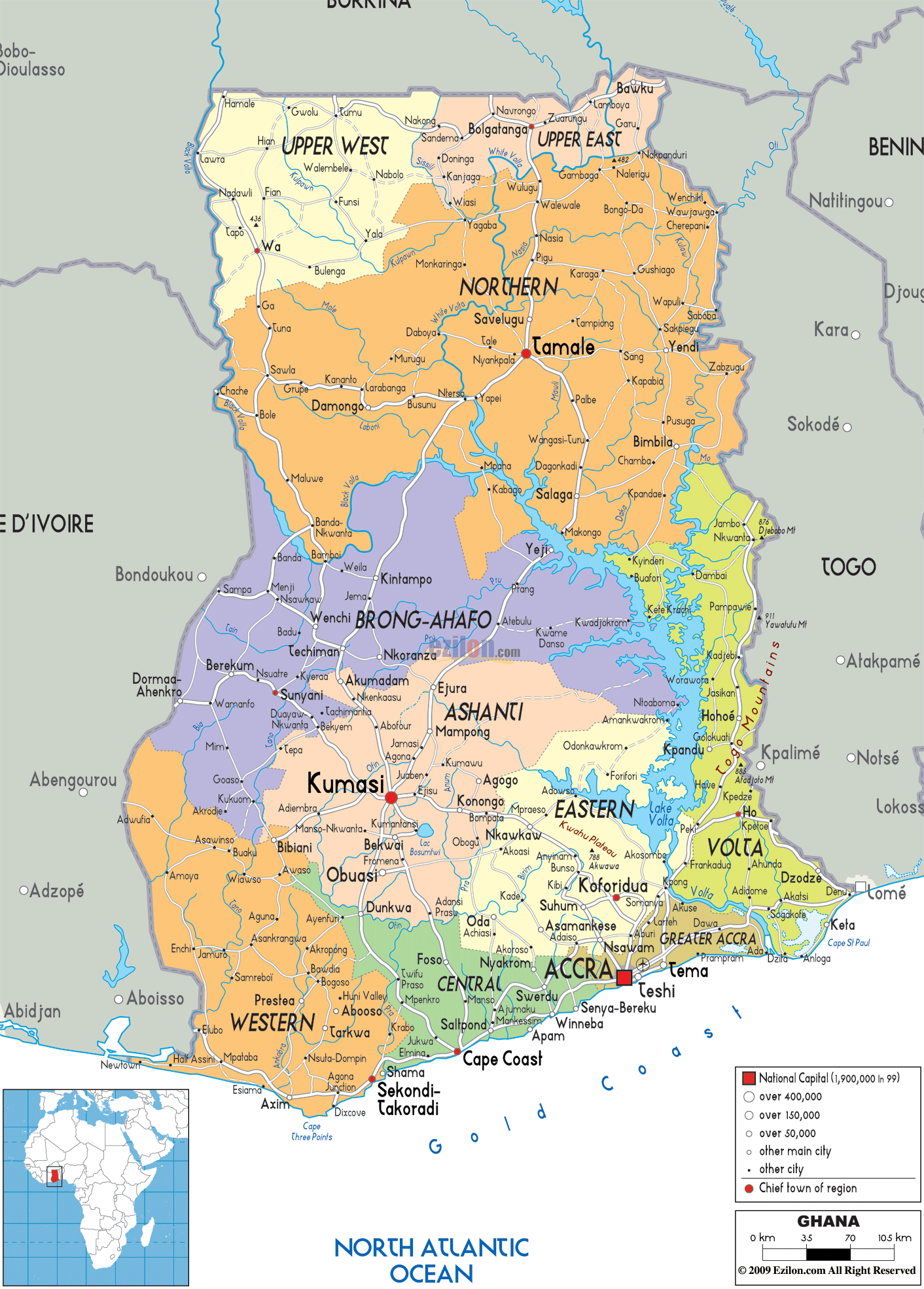 Ghana Ethnic Map 13