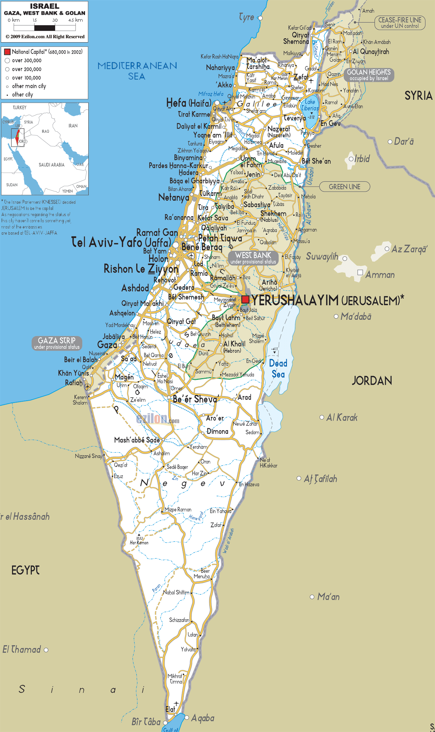 Israel Map