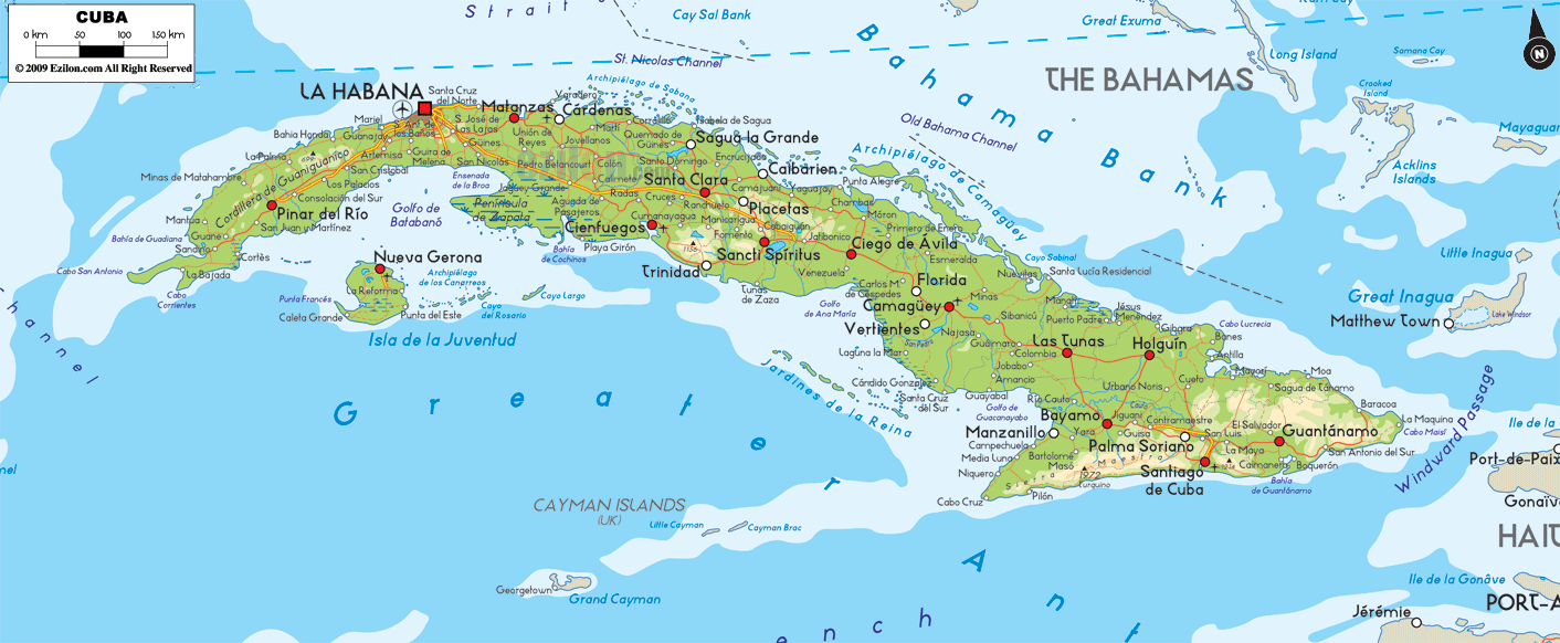 Cuba+map