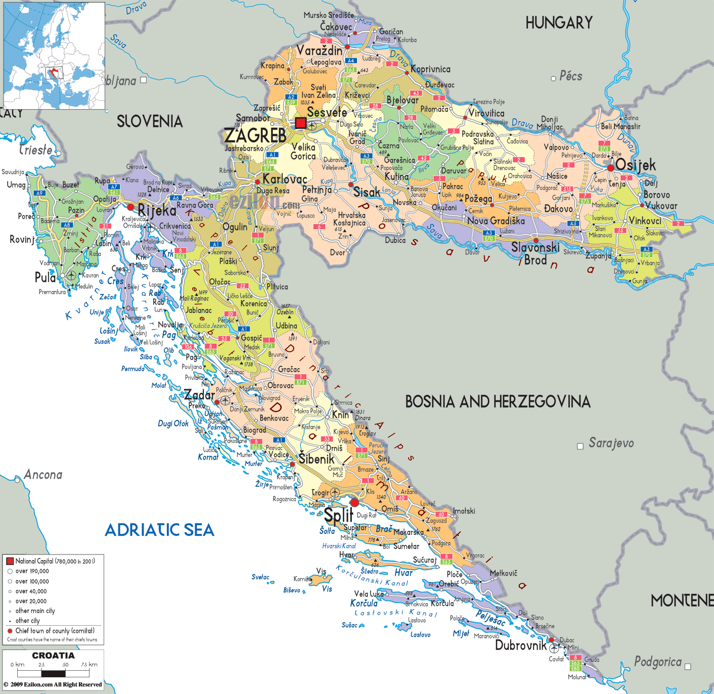 Zadar Tourist Map Pdf