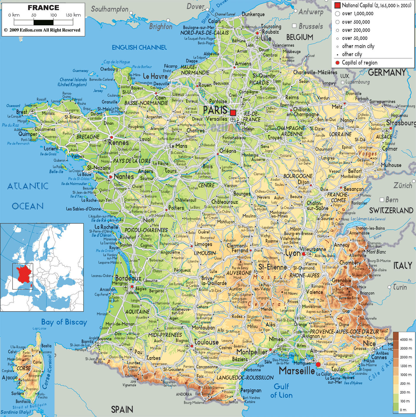 Map Of France Nağberr
