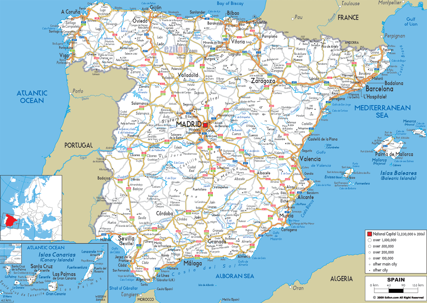 SPAIN MAP | World Map Of İmages