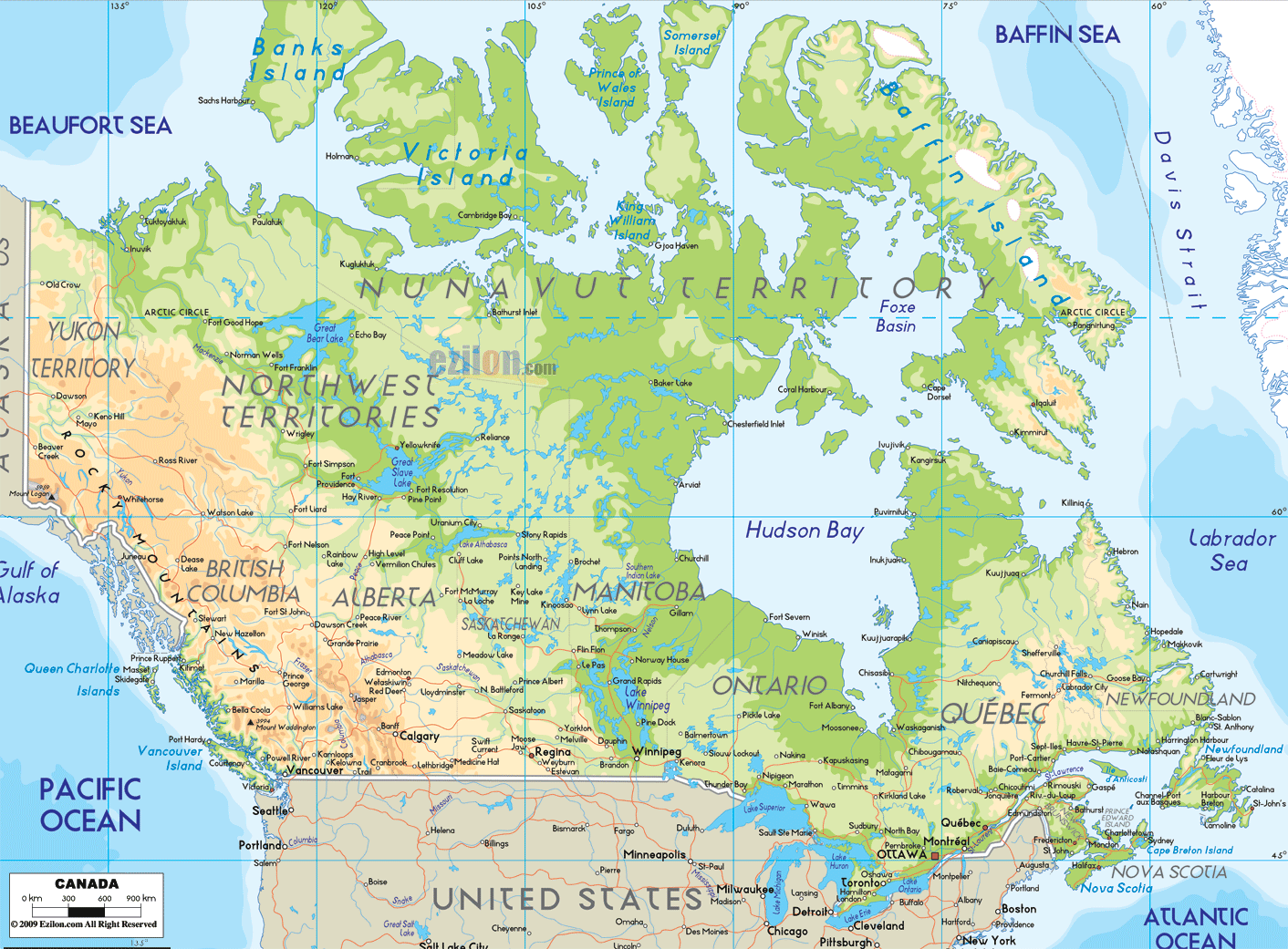 A Canada Map