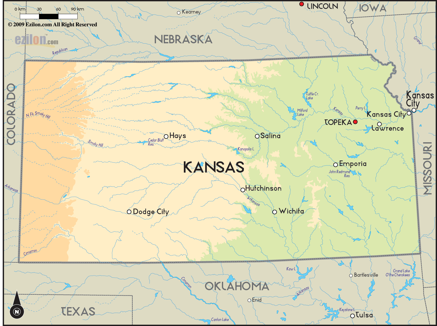 Kansas Atlas Map 