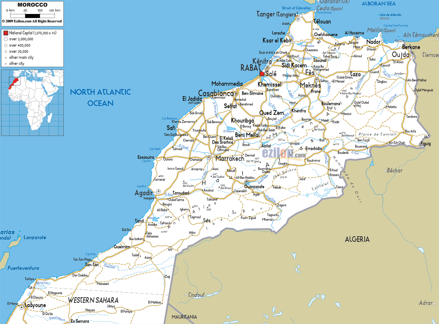 detailed-clear-large-road-map-of-morocco-ezilon-maps