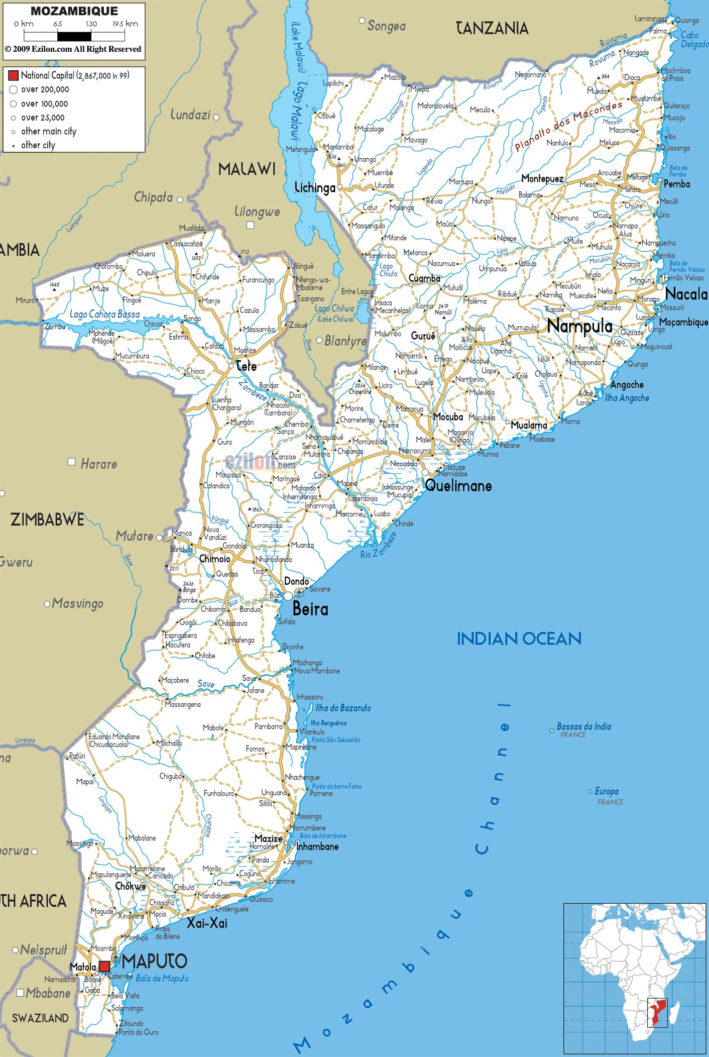 canada travel to mozambique