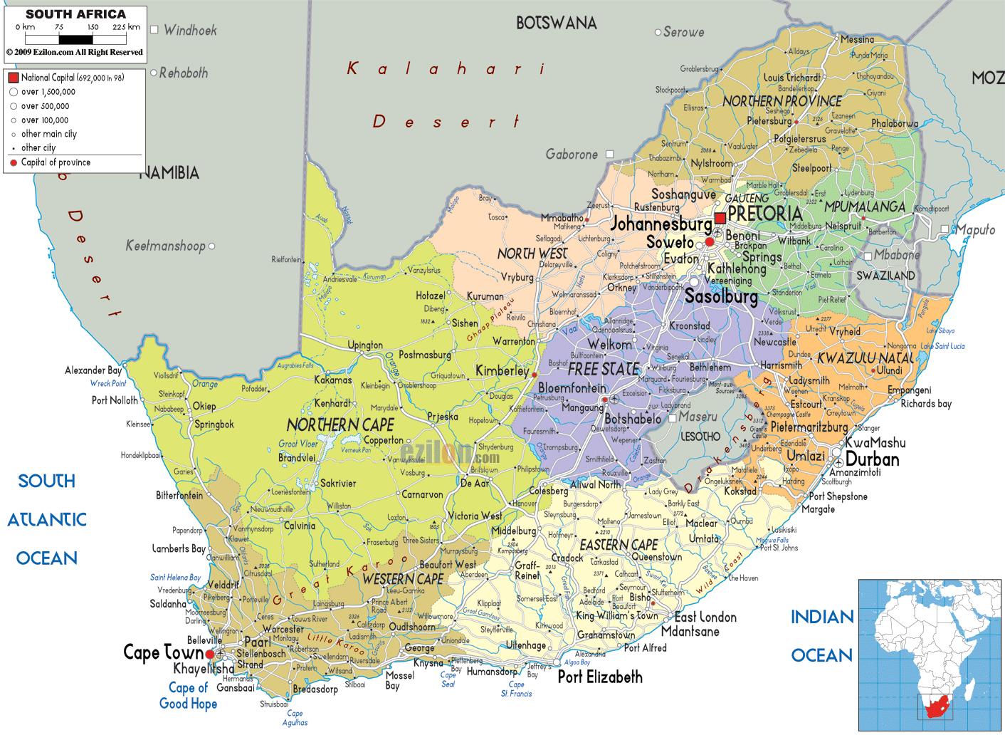 South Africa Map 70