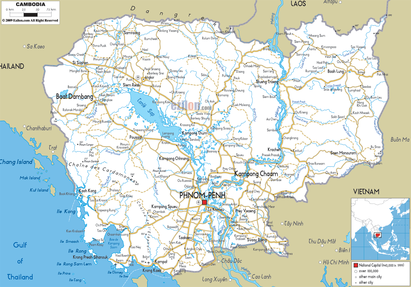 Cambodia Road Map 