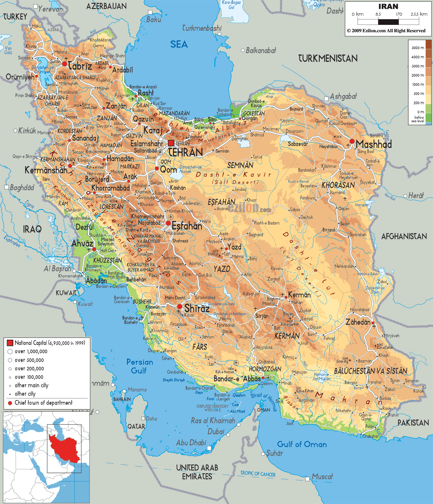 Image result for iran map