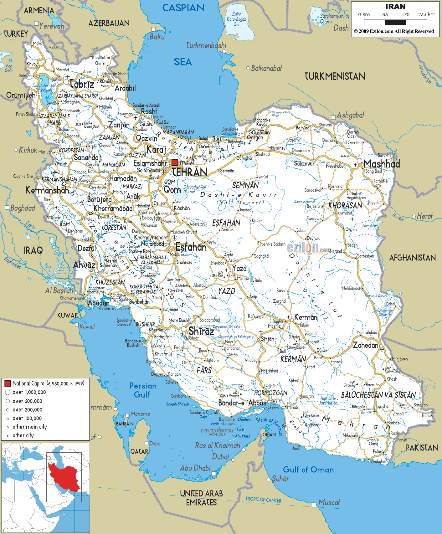 iran road map pdf Detailed Clear Large Road Map Of Iran Ezilon Maps iran road map pdf