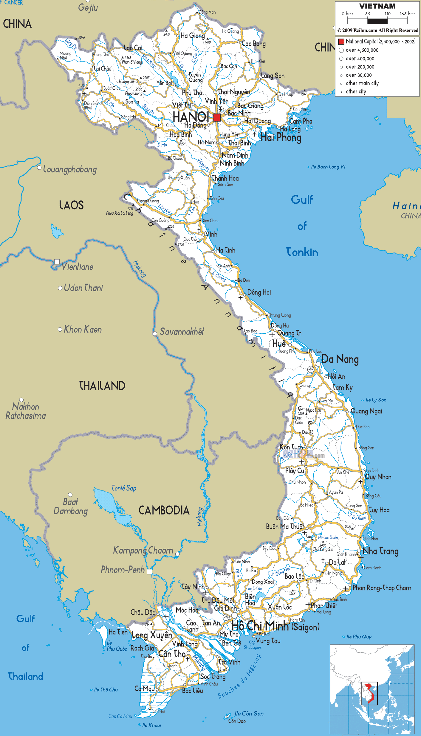 Political Map Of Vietnam