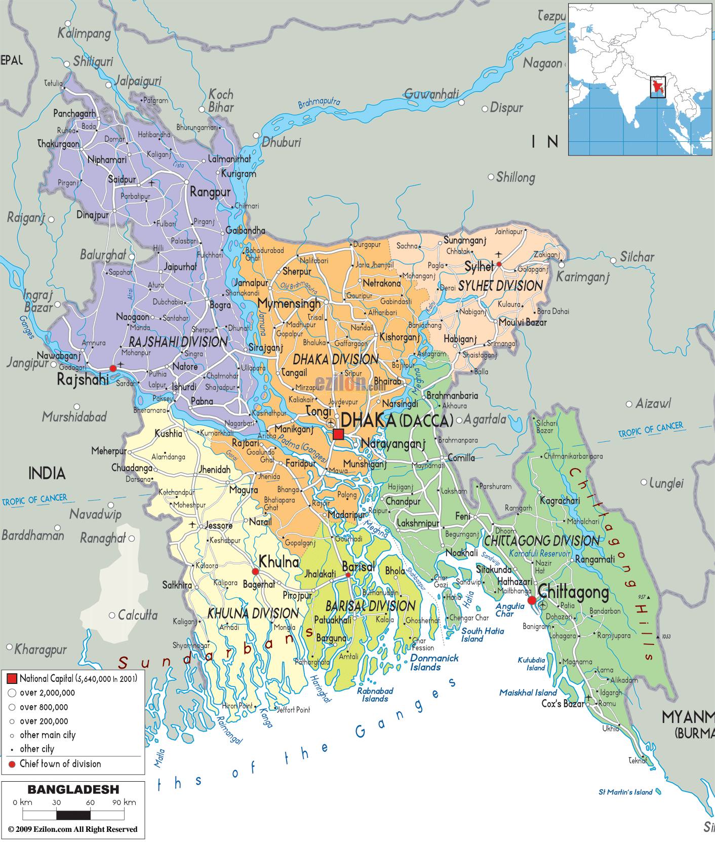 MAP OF BANGLADESH – mapofmap1