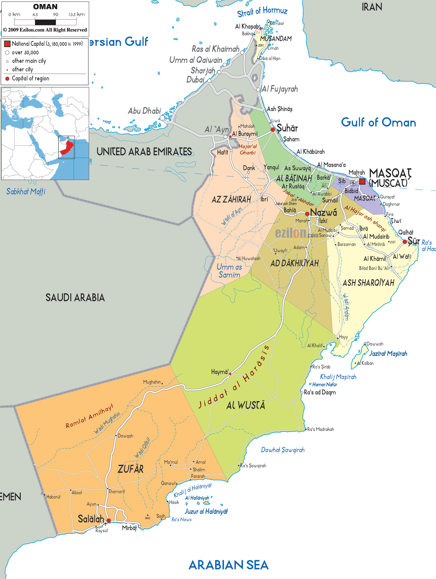 map for oman        <h3 class=
