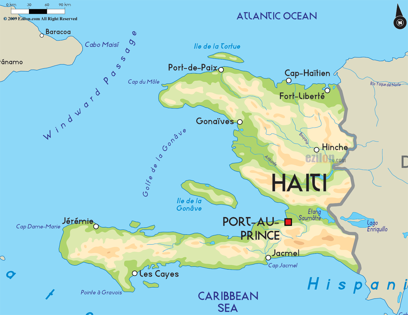 Map of Haiti and Haitian Map