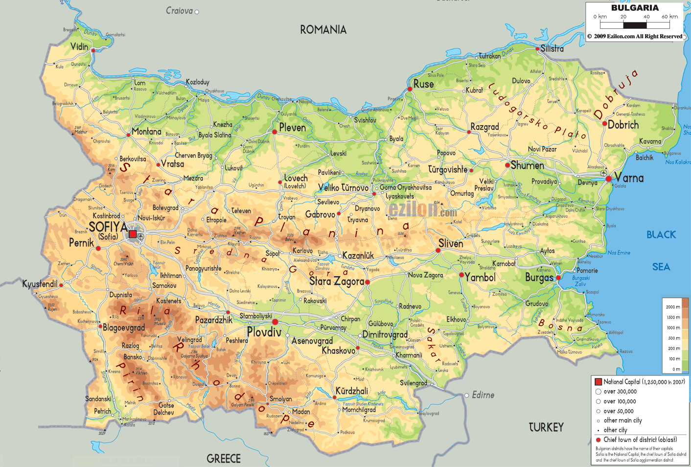 Mapa De Bulgaria