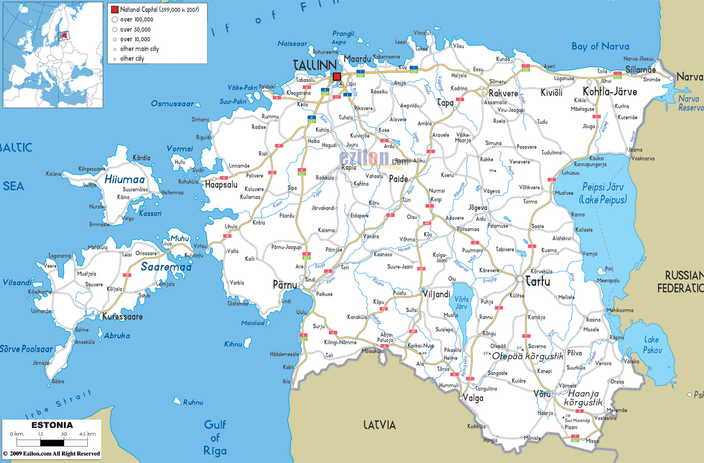 estonia travel map