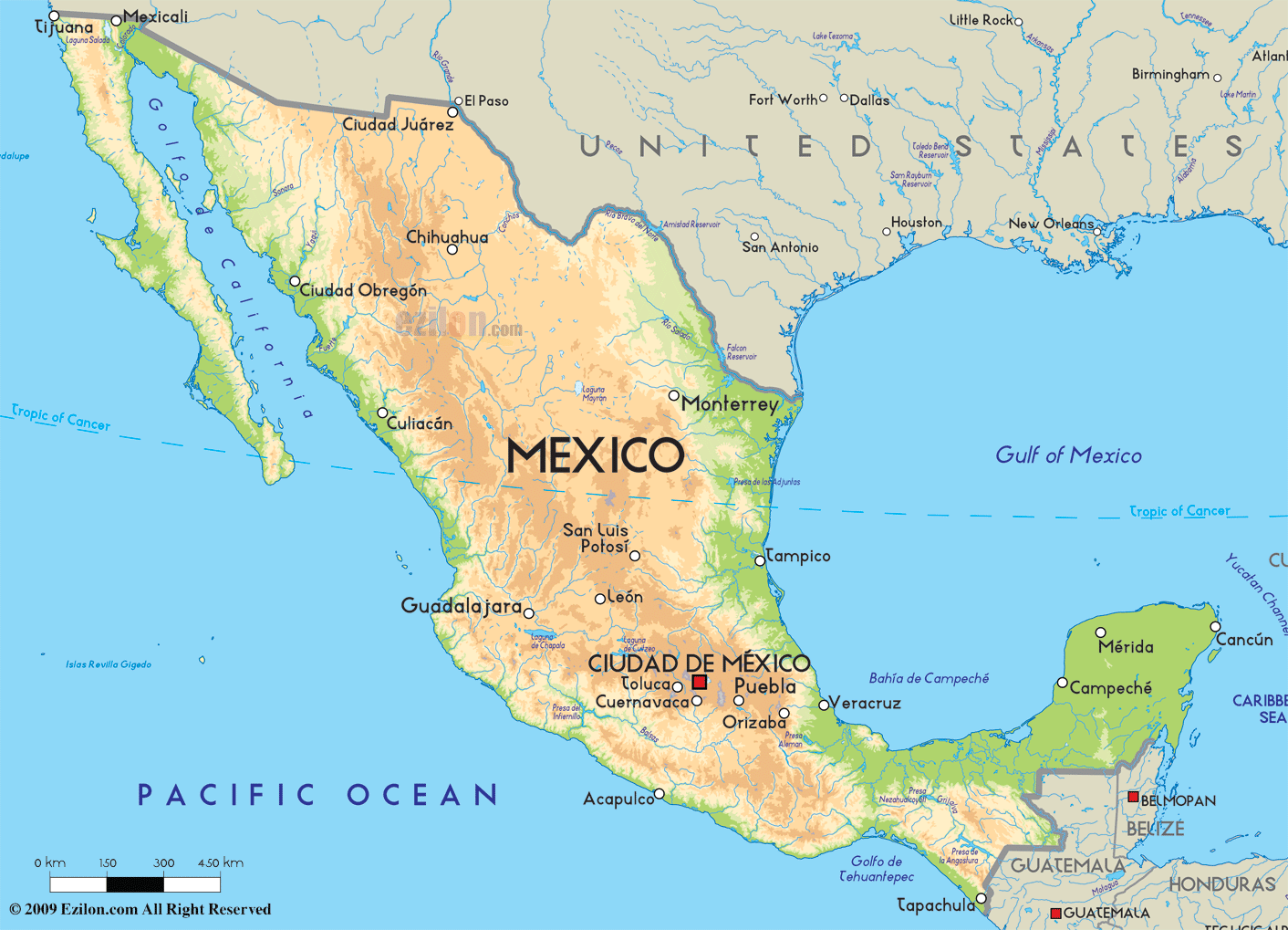 Map of Mexico and Mexican Map