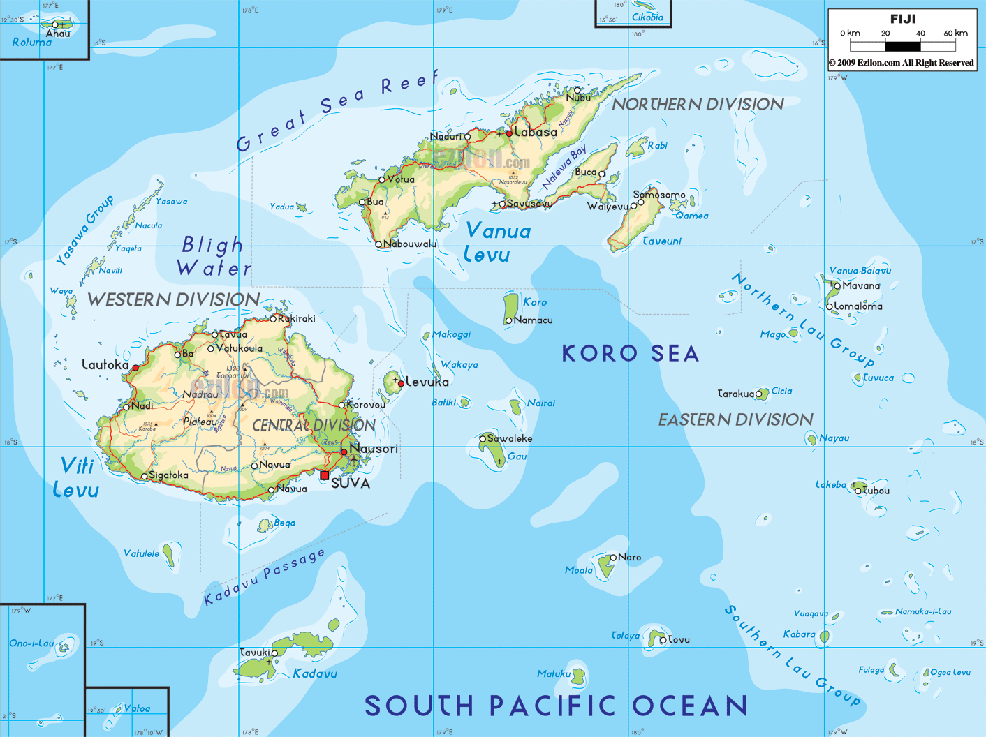 Map Of Fiji Mapofmap1