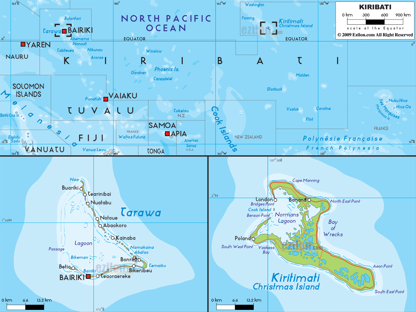 Image result for kiribati map