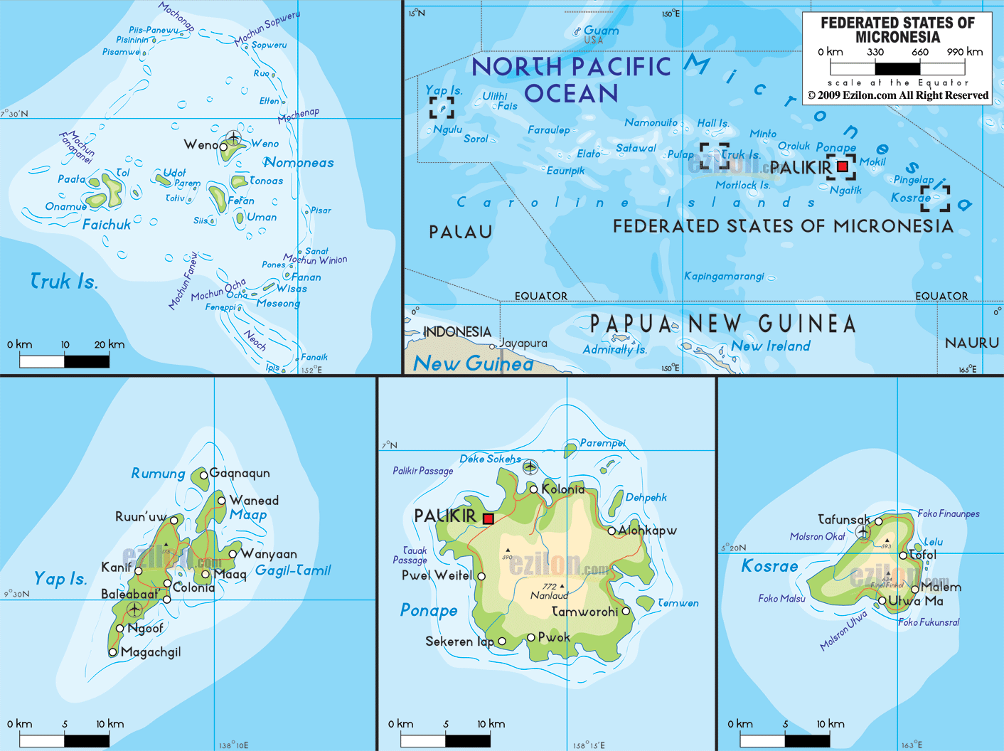 Micronesia map