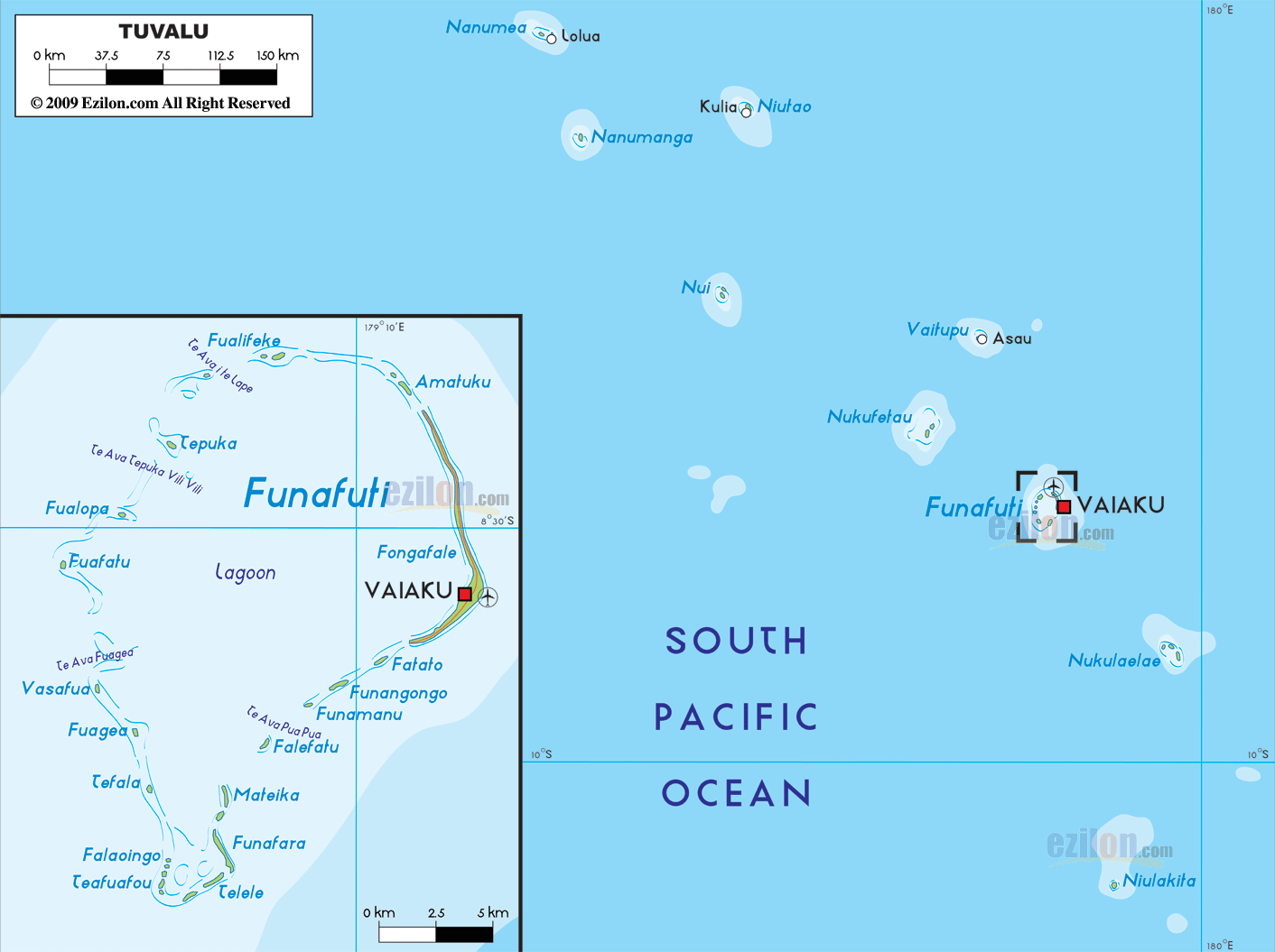 Image result for tuvalu map