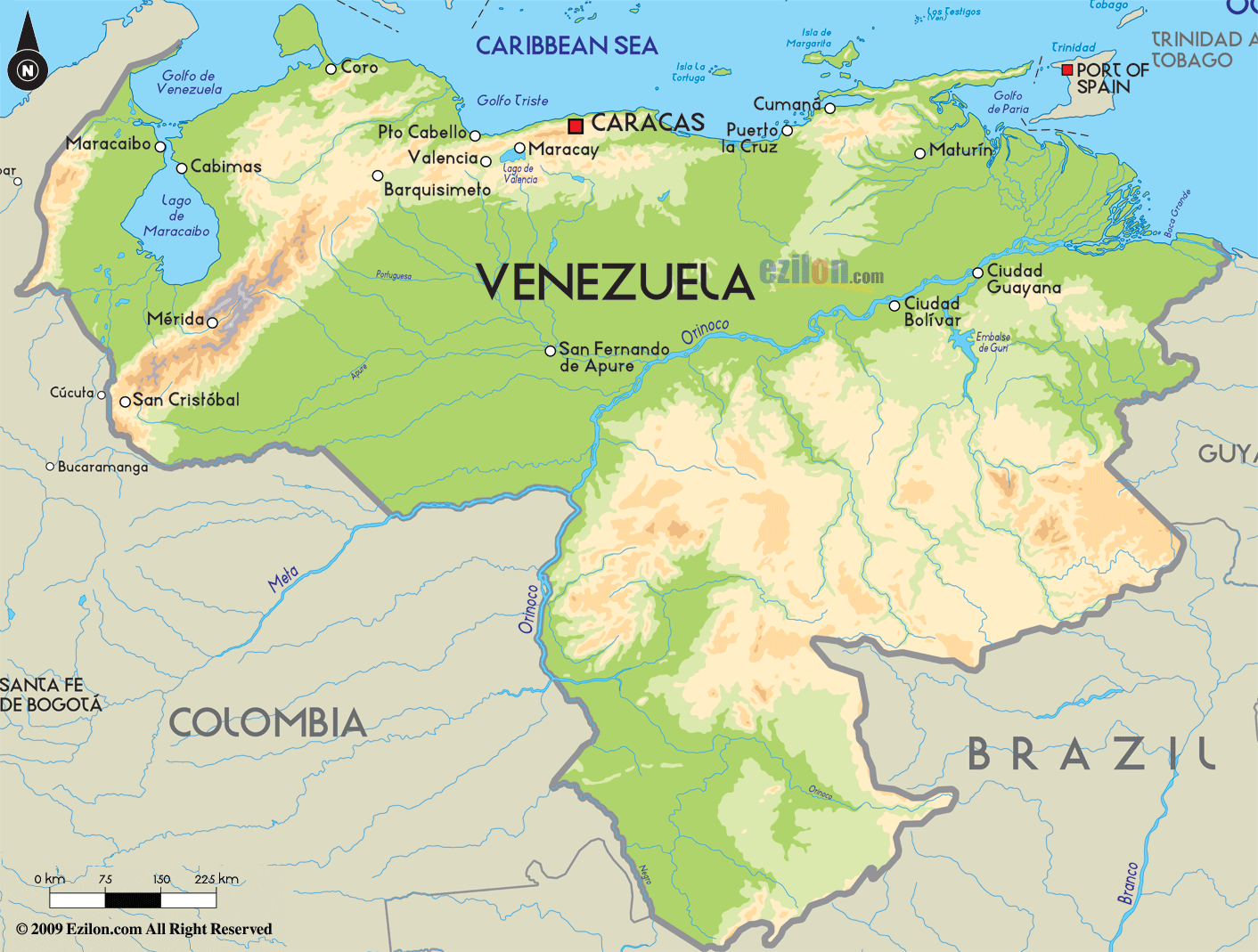 Venezuela Map - Map of Venezuela