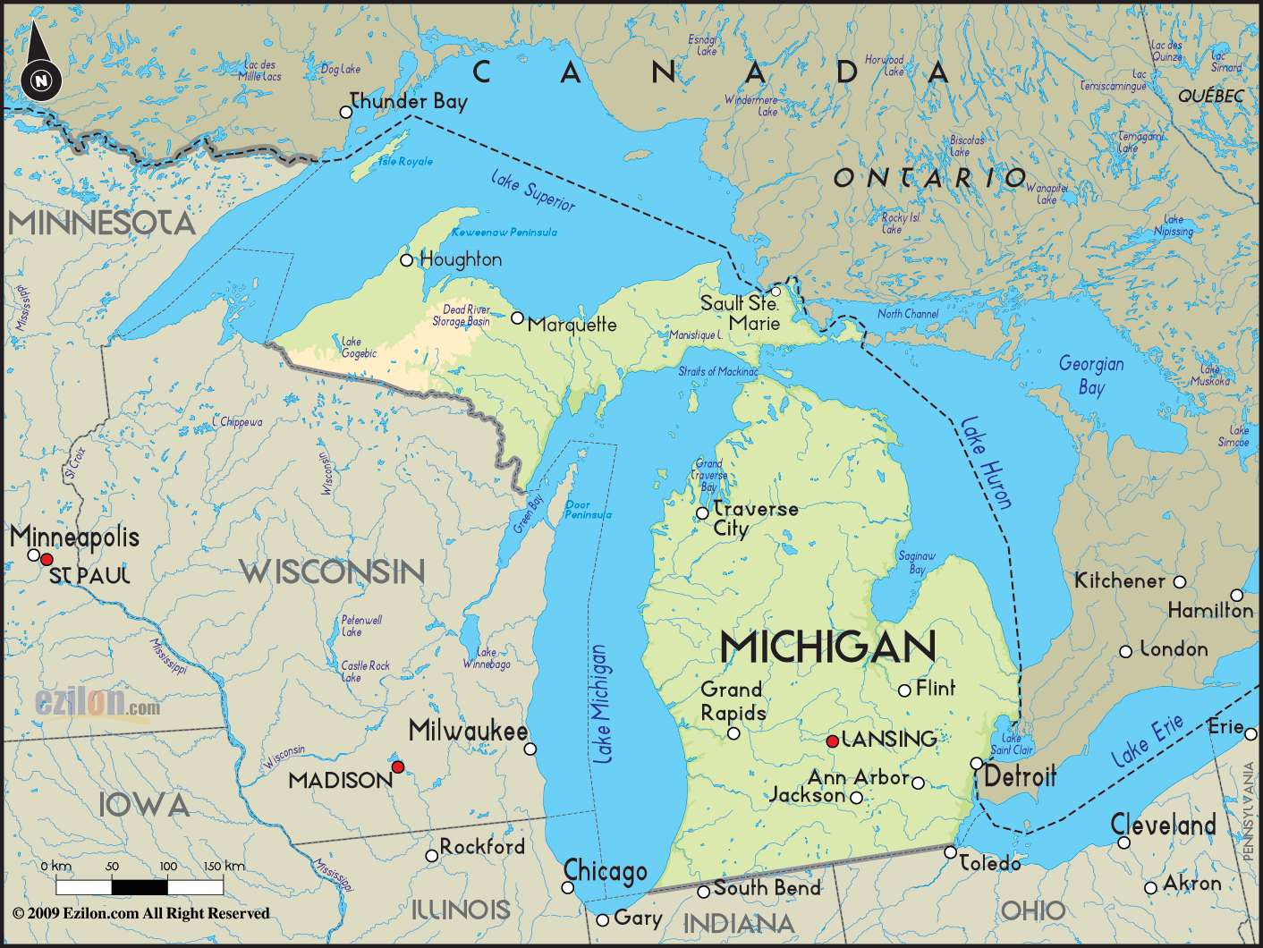 Michigan Map Regions