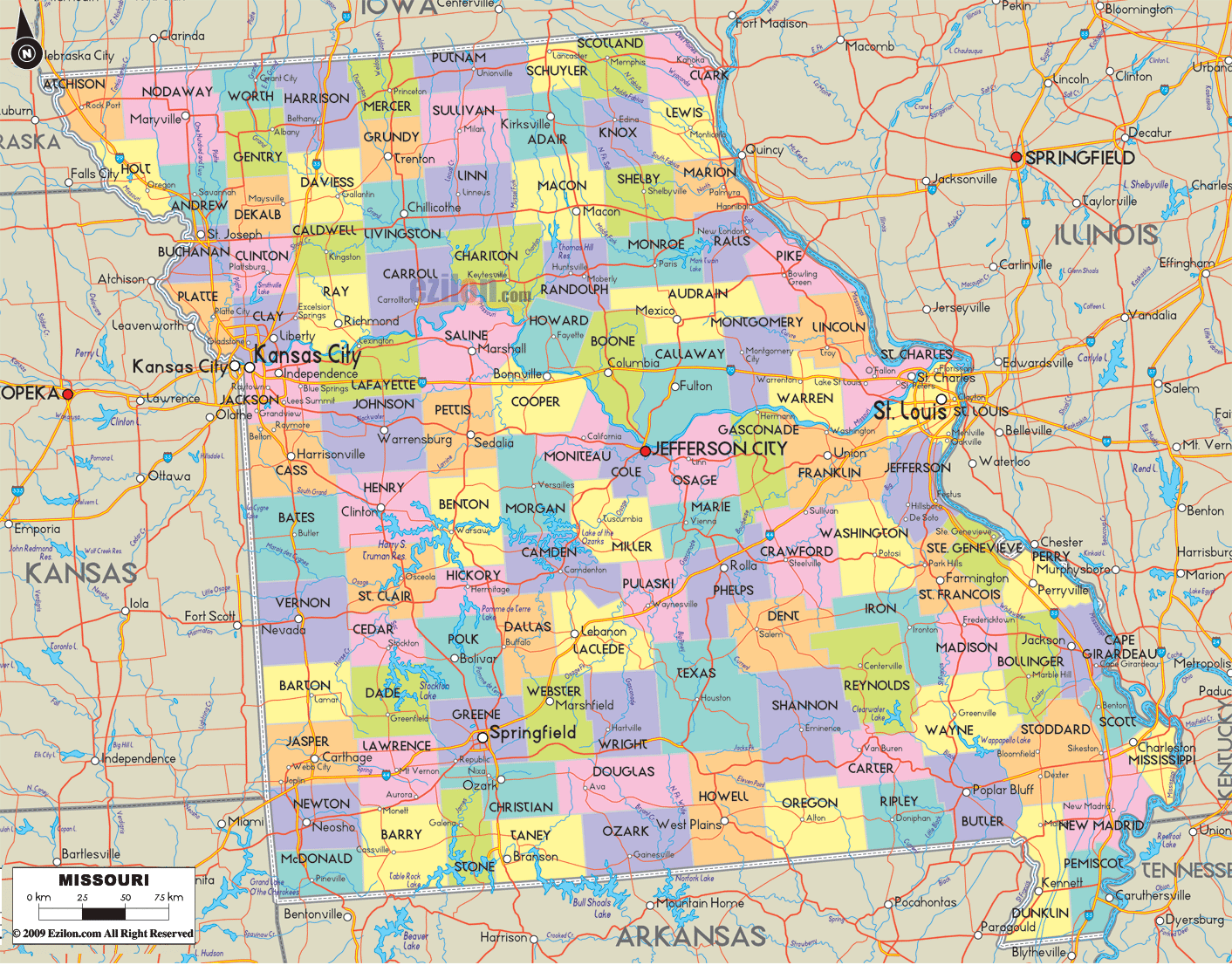 Australia Highway Map Dibandingkan