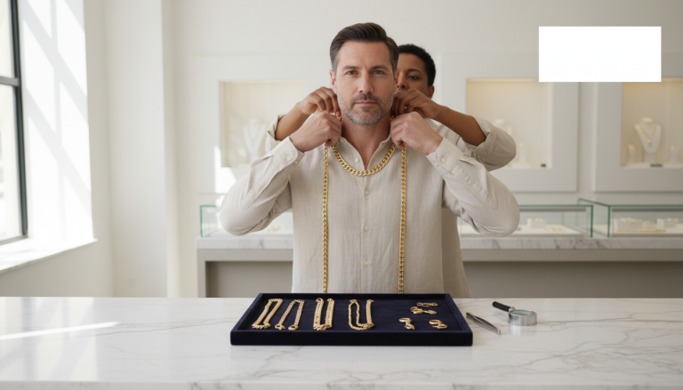 Expert Tips On Men’s Gold Chain Lengths, Links, And Clasp Types